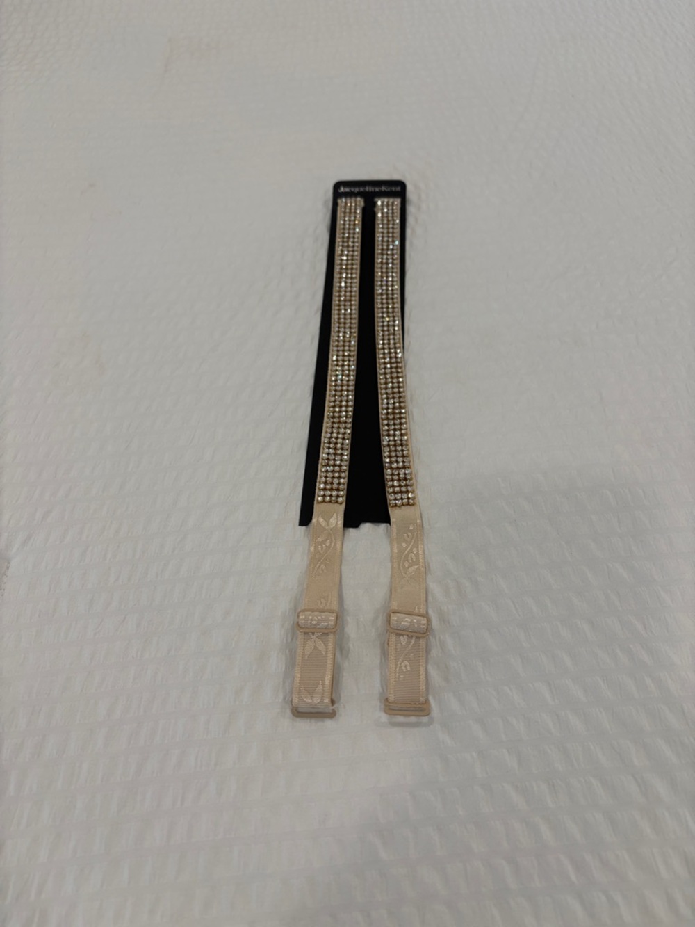 Crystal-Trim Beige‎ Bra Straps by (blank)